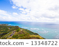 Diamond head and sea 13348722