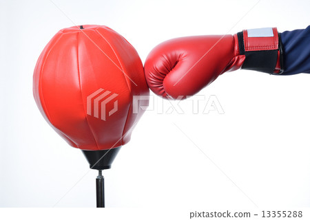 red boxing glove punch a red punching bag exercises red boxing glove punch a red punching bag exercises 13355288