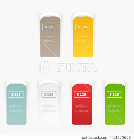 Vector Set of blank rectangle labels Vector Set of blank rectangle labels 13355606