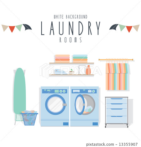 Laundry (White Background) 13355907