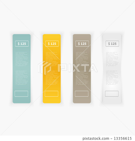 Vector Set of blank rectangle labels 13356615