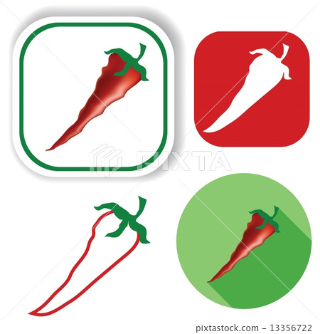 red pepper icons red pepper icons 13356722