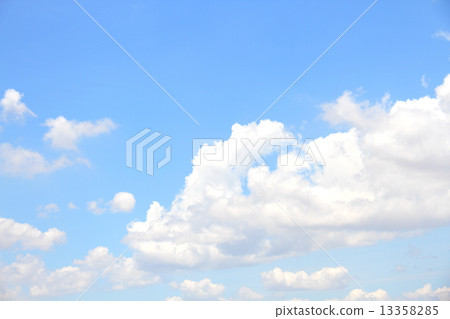 Blue sky background with tiny clouds Blue sky background with tiny clouds 13358285