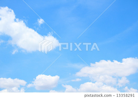 Blue sky background with tiny clouds Blue sky background with tiny clouds 13358291