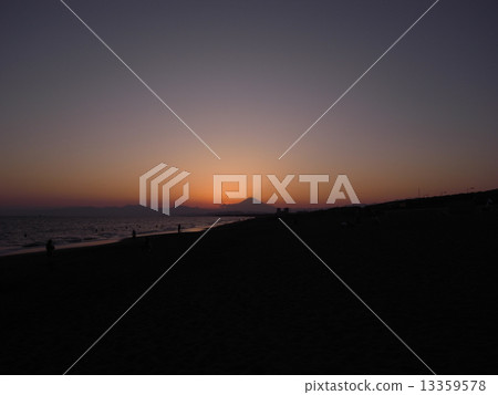 從Kageuma海岸的富士日落 13359578