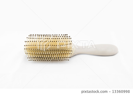 Plastic comb with white background 13360998