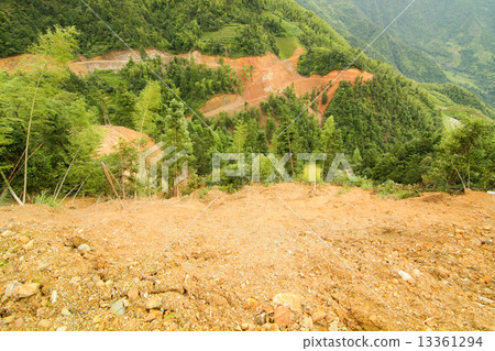 View of landslide in china View of landslide in china 13361294