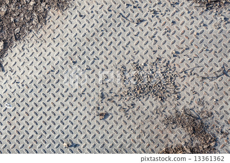 Dirty industrial grip floor texture 13361362