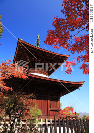 Jodokoji Temple in autumn Jodokoji Temple in autumn 13363057