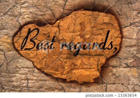 Best Regards grunge concept 13363654