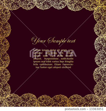 Elegant vintage frame - Stock Illustration [13363851] - PIXTA