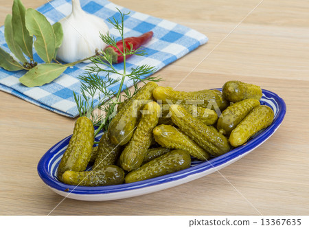 Marinated small cucumber 13367635