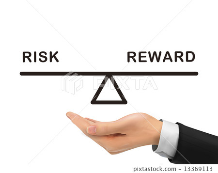 risk, reward, hand - Stock Illustration [13369113] - PIXTA