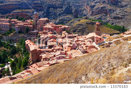 Roofs of spanish  town. Albarracin, Aragon 13370183