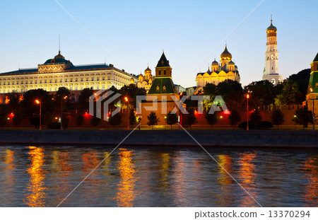 Moscow Kremlin in sunset. Russia 13370294