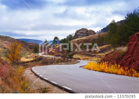 road through the mountains 13370295