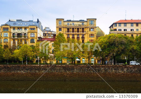 Embankment of Urumea. San Sebastian, Spain 13370309