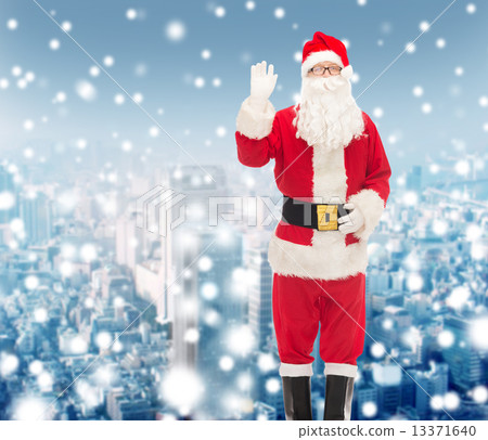 man in costume of santa claus 13371640