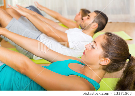 Active people working in gym 13371863