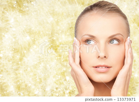 beautiful young woman face 13373971