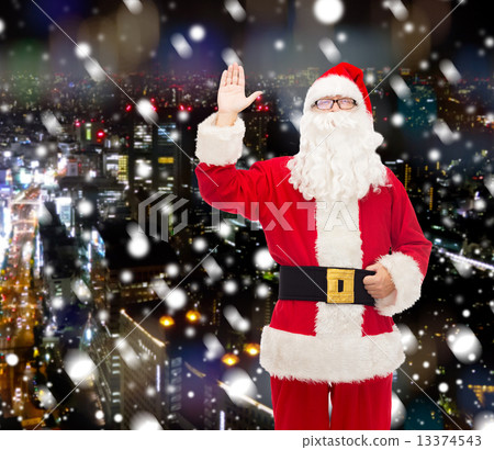 man in costume of santa claus 13374543
