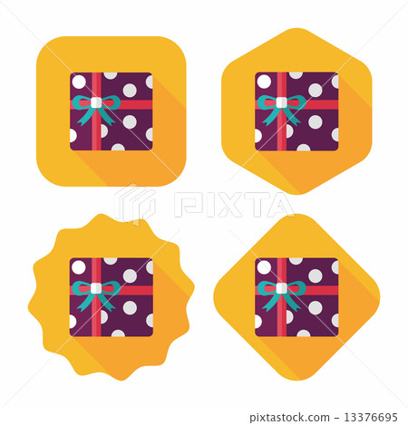 shopping present flat icon with long shadow,eps10 shopping present flat icon with long shadow,eps10 13376695