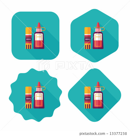 glue flat icon with long shadow,eps10 13377238