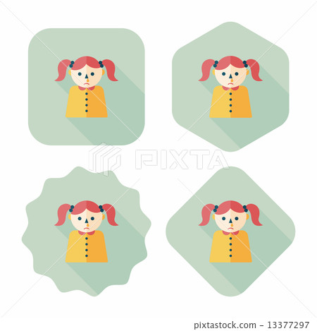 dripping nose flat icon with long shadow,eps10 13377297