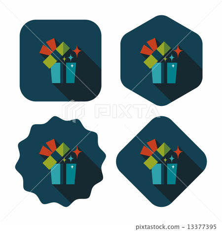 Gift flat icon with long shadow,eps10 Gift flat icon with long shadow,eps10 13377395