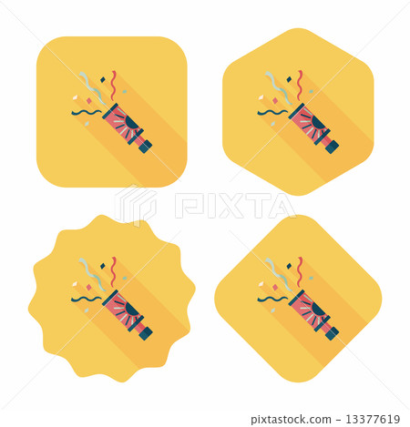 confetti flat icon with long shadow,eps10 confetti flat icon with long shadow,eps10 13377619