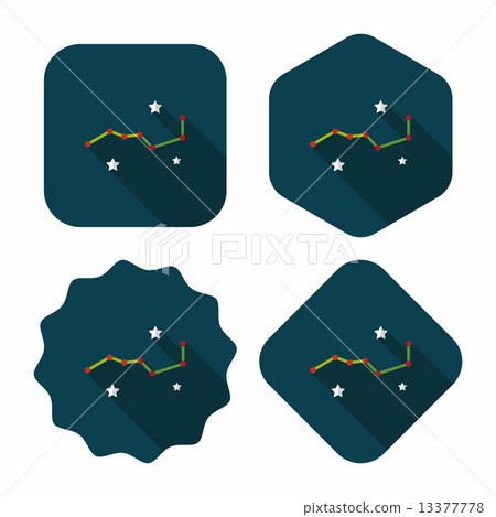Space dipper flat icon with long shadow,eps10 Space dipper flat icon with long shadow,eps10 13377778