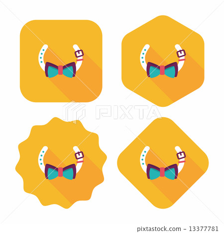 Pet dog chains flat icon with long shadow,eps10 Pet dog chains flat icon with long shadow,eps10 13377781
