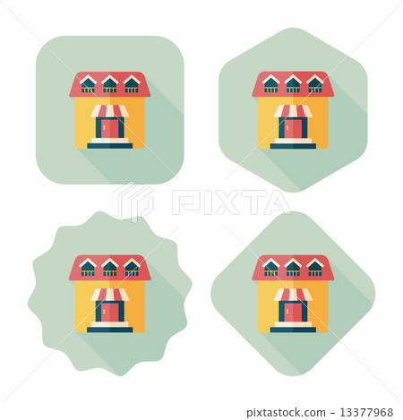 Building flat icon with long shadow,eps10 Building flat icon with long shadow,eps10 13377968