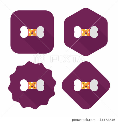 pet bone flat icon with long shadow,eps10 pet bone flat icon with long shadow,eps10 13378236