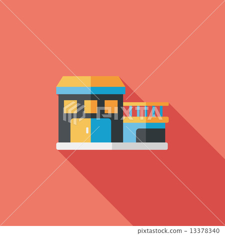 Building flat icon with long shadow,eps10 Building flat icon with long shadow,eps10 13378340