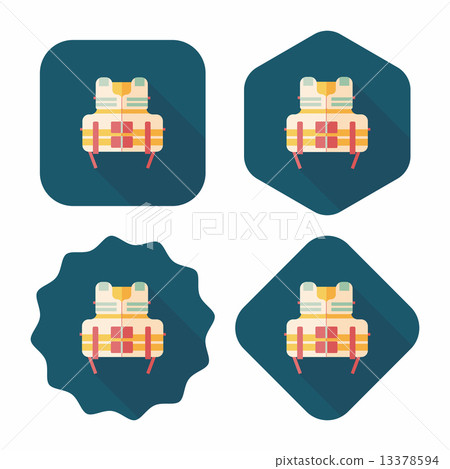 life vest flat icon with long shadow life vest flat icon with long shadow 13378594
