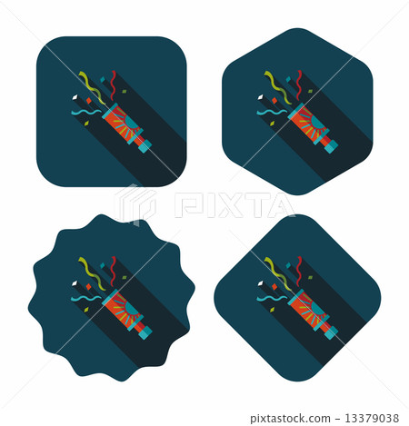 confetti flat icon with long shadow,eps10 confetti flat icon with long shadow,eps10 13379038