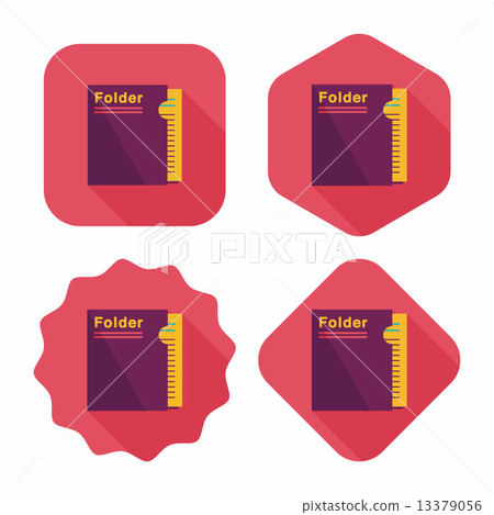 folder flat icon with long shadow,eps10 folder flat icon with long shadow,eps10 13379056