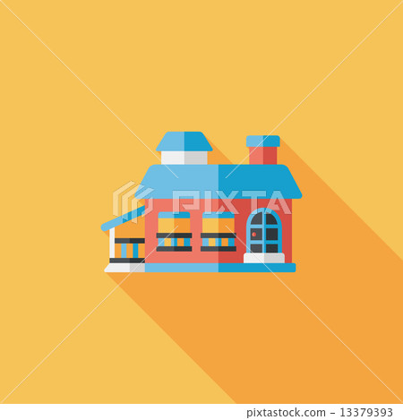 Building flat icon with long shadow,eps10 Building flat icon with long shadow,eps10 13379393