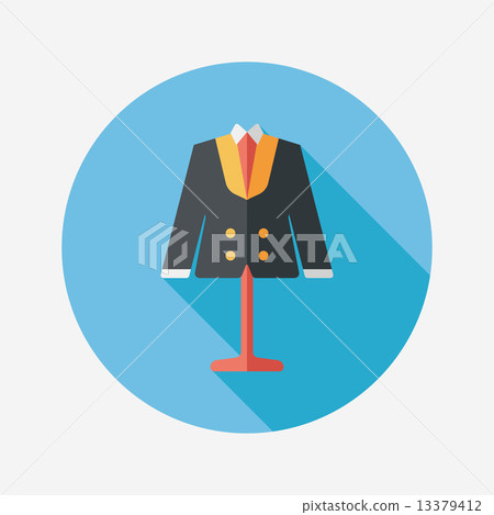 wedding groom suit flat icon with long shadow,eps10 wedding groom suit flat icon with long shadow,eps10 13379412