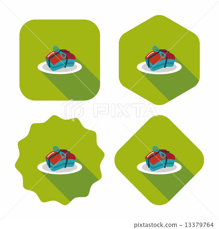 Chinese New Year flat icon with long shadow,eps10, Chinese cuisi 13379764