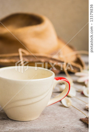 Cup coffee on wooden Cup coffee on wooden 13379836