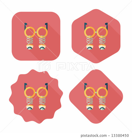 Halloween toy flat icon with long shadow,eps10 13380450