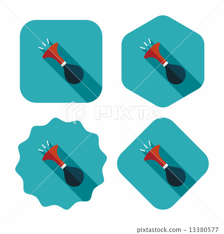 party horn flat icon with long shadow,eps10 party horn flat icon with long shadow,eps10 13380577