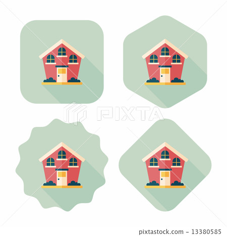 Building flat icon with long shadow,eps10 Building flat icon with long shadow,eps10 13380585