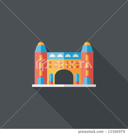 Building flat icon with long shadow,eps10 Building flat icon with long shadow,eps10 13380979