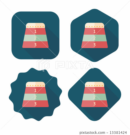 vaulting horse flat icon with long shadow,eps10 13381424