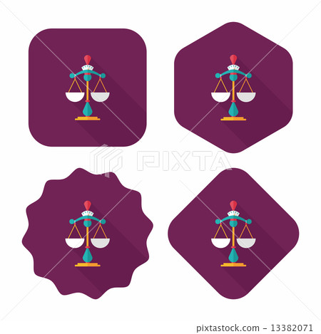Balance flat icon with long shadow,eps10 13382071
