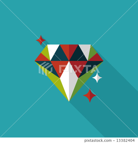 Propose diamond ring flat icon with long shadow,eps10 Propose diamond ring flat icon with long shadow,eps10 13382404