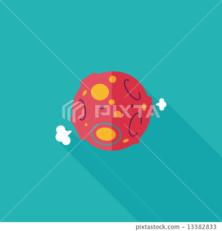 Space planet flat icon with long shadow,eps10 Space planet flat icon with long shadow,eps10 13382833
